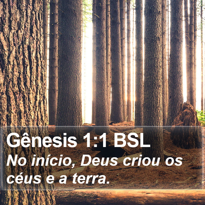 Gênesis 1:1 BSL Bible Study