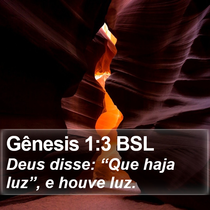 Gênesis 1:3 BSL Bible Study