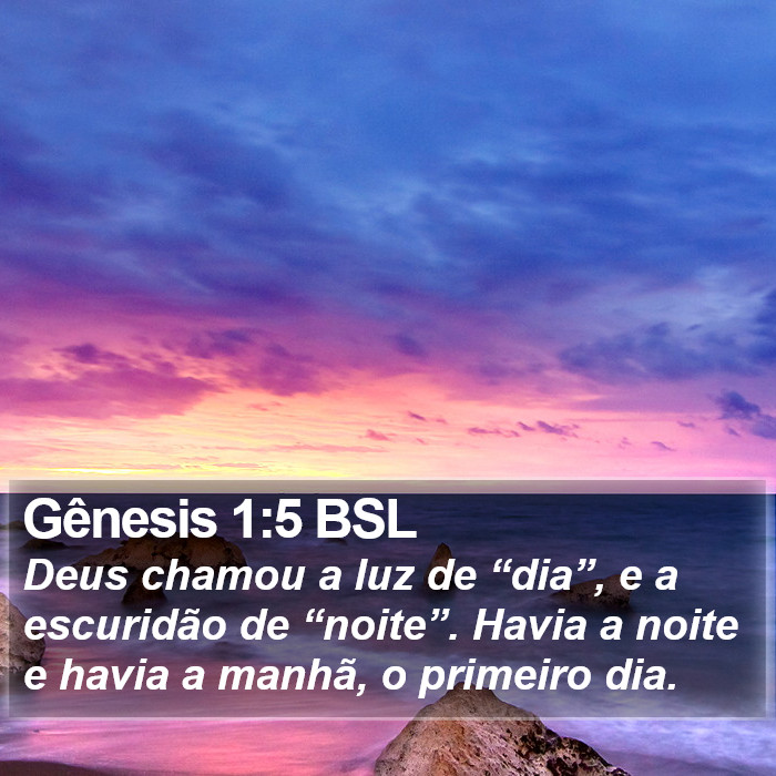 Gênesis 1:5 BSL Bible Study