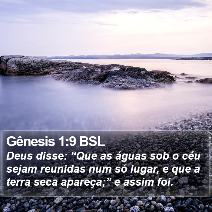 Gênesis 1:9 BSL Bible Study