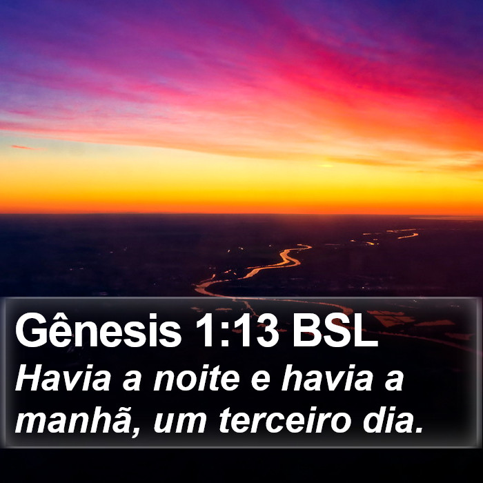 Gênesis 1:13 BSL Bible Study