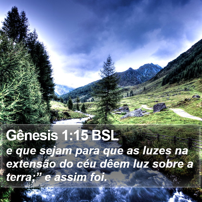 Gênesis 1:15 BSL Bible Study