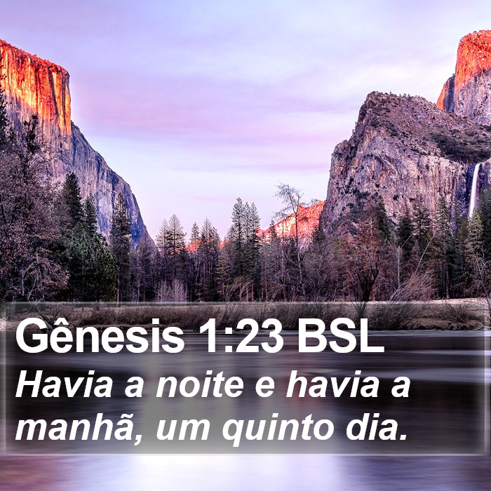 Gênesis 1:23 BSL Bible Study