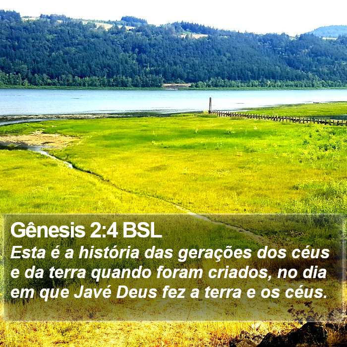 Gênesis 2:4 BSL Bible Study
