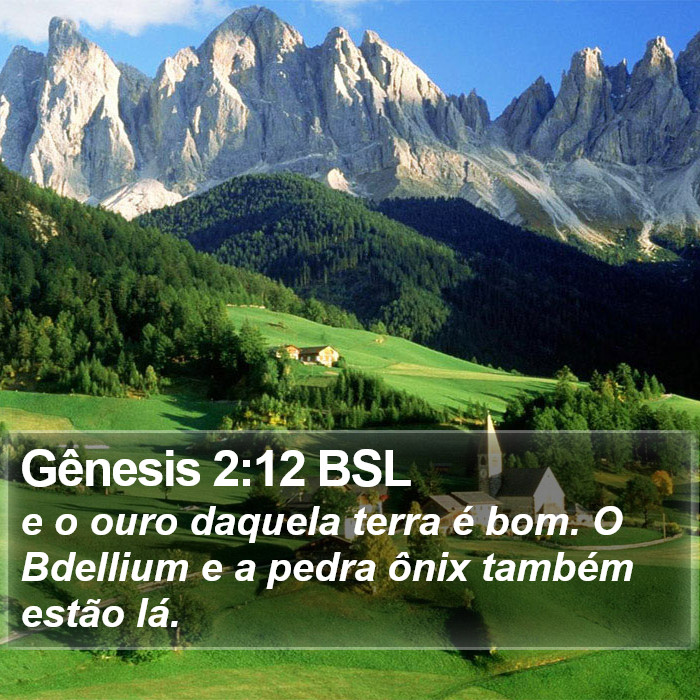 Gênesis 2:12 BSL Bible Study