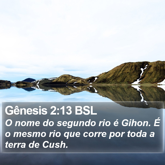 Gênesis 2:13 BSL Bible Study