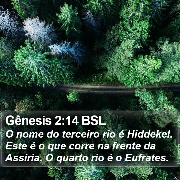 Gênesis 2:14 BSL Bible Study