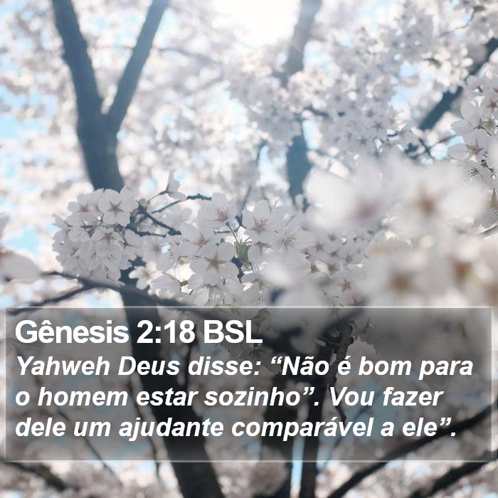Gênesis 2:18 BSL Bible Study