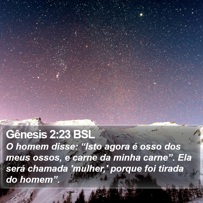 Gênesis 2:23 BSL Bible Study