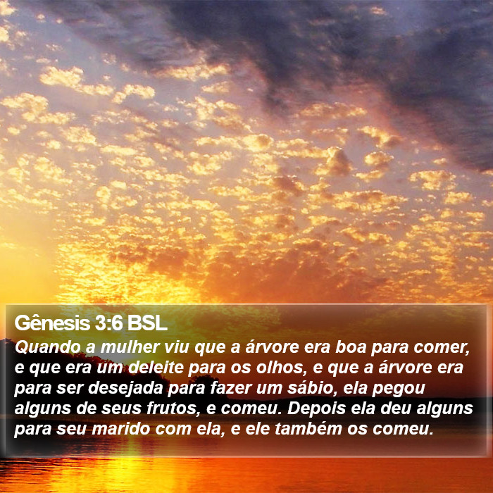 Gênesis 3:6 BSL Bible Study