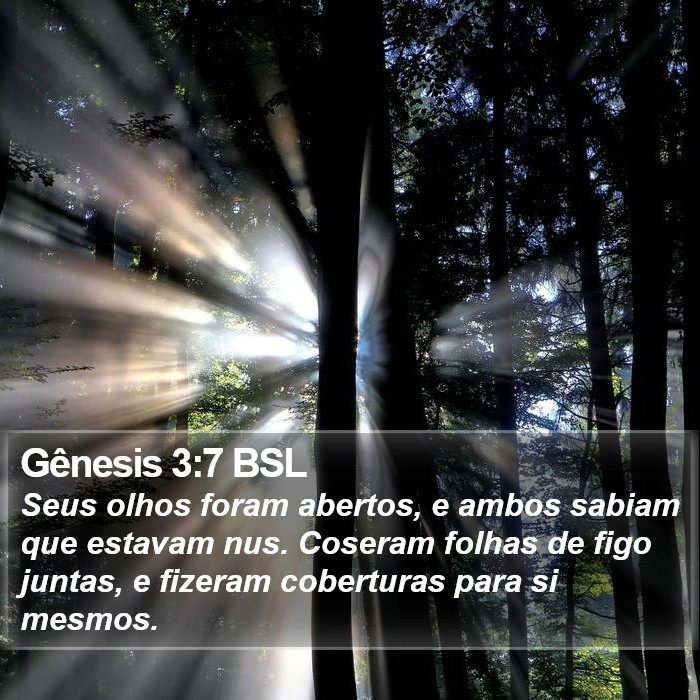 Gênesis 3:7 BSL Bible Study