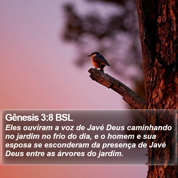 Gênesis 3:8 BSL Bible Study