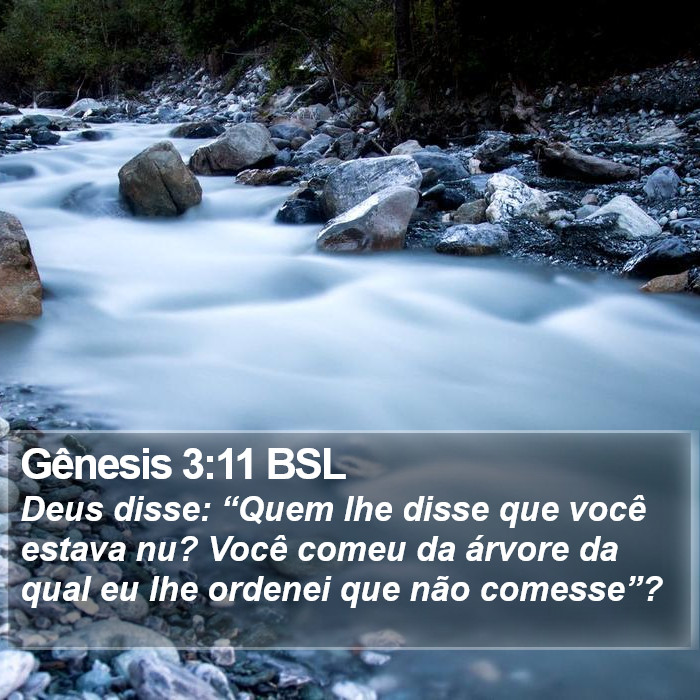 Gênesis 3:11 BSL Bible Study