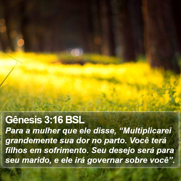 Gênesis 3:16 BSL Bible Study