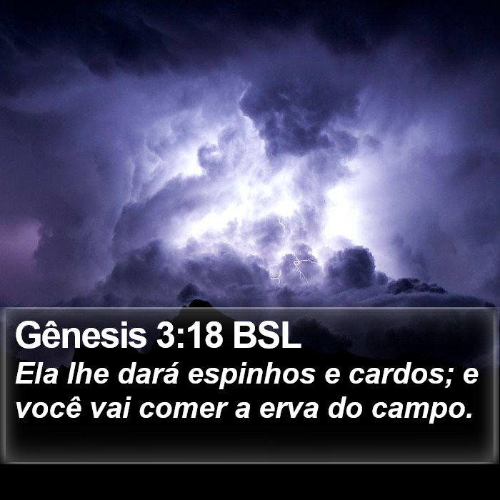 Gênesis 3:18 BSL Bible Study