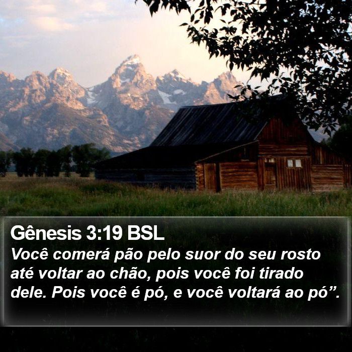 Gênesis 3:19 BSL Bible Study