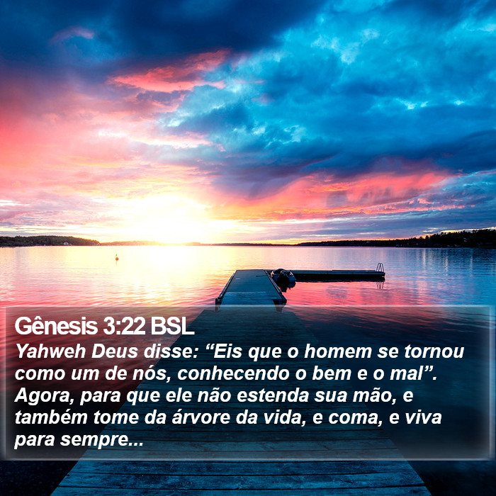 Gênesis 3:22 BSL Bible Study