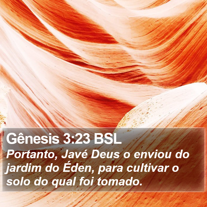 Gênesis 3:23 BSL Bible Study