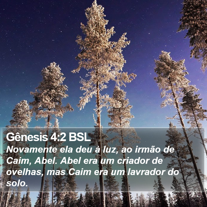 Gênesis 4:2 BSL Bible Study