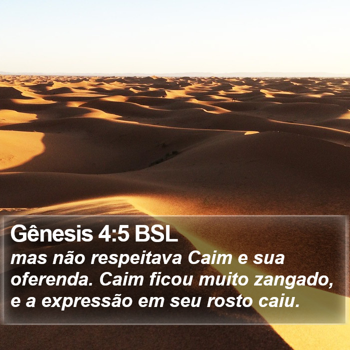 Gênesis 4:5 BSL Bible Study