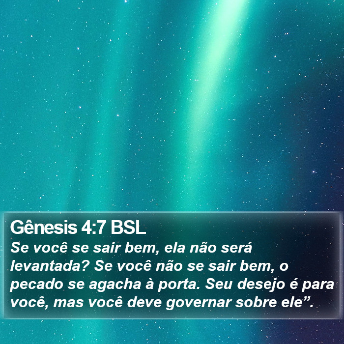 Gênesis 4:7 BSL Bible Study