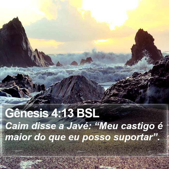 Gênesis 4:13 BSL Bible Study