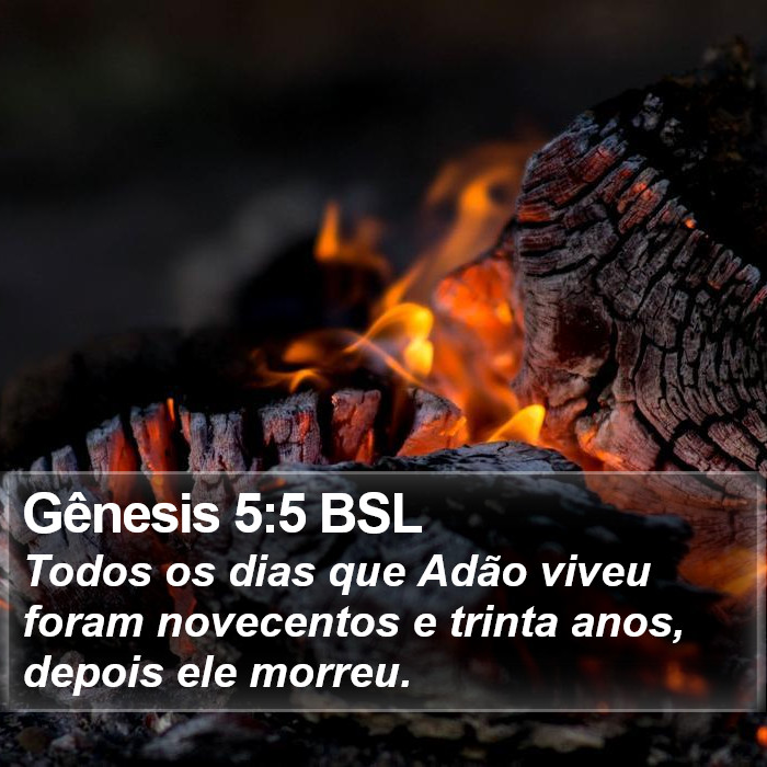 Gênesis 5:5 BSL Bible Study