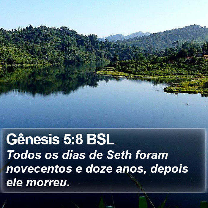 Gênesis 5:8 BSL Bible Study