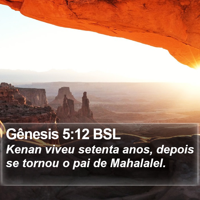 Gênesis 5:12 BSL Bible Study