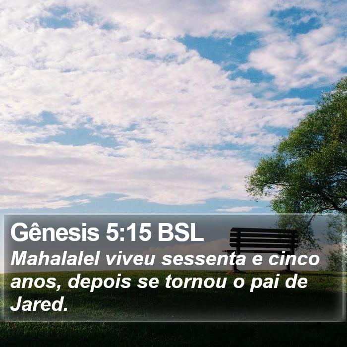 Gênesis 5:15 BSL Bible Study