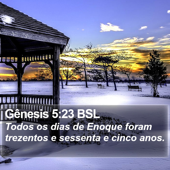 Gênesis 5:23 BSL Bible Study