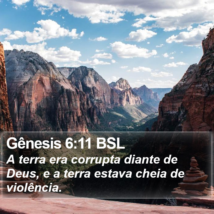 Gênesis 6:11 BSL Bible Study