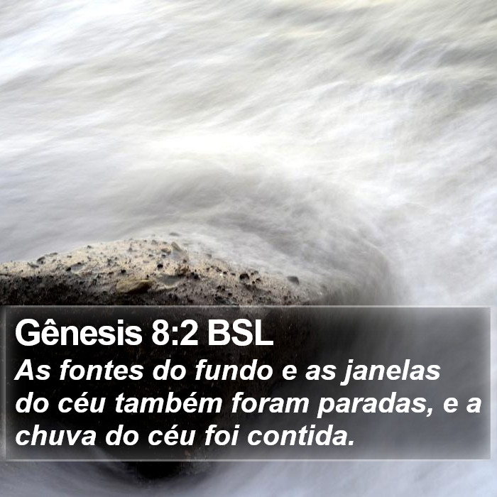 Gênesis 8:2 BSL Bible Study