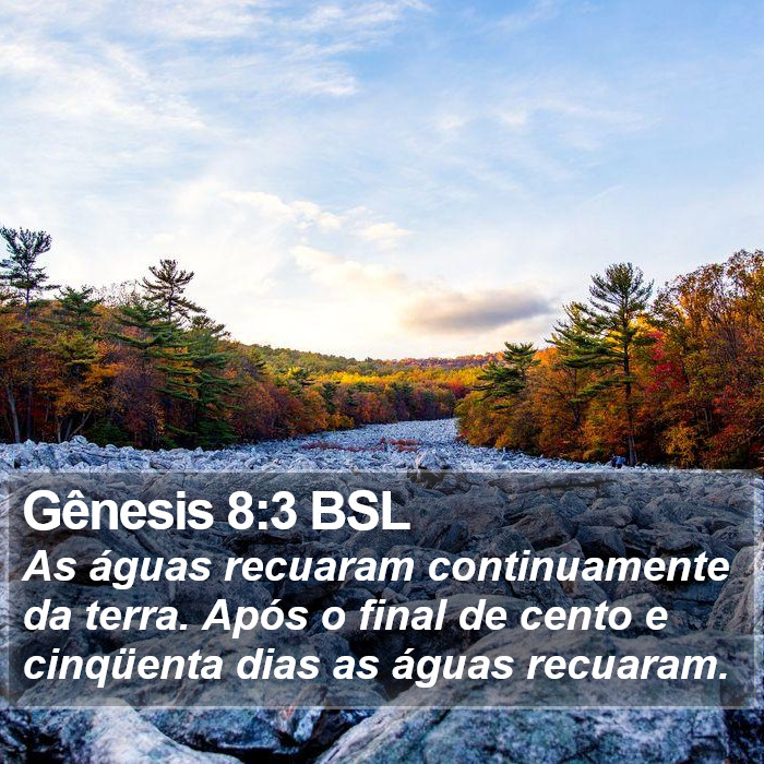 Gênesis 8:3 BSL Bible Study