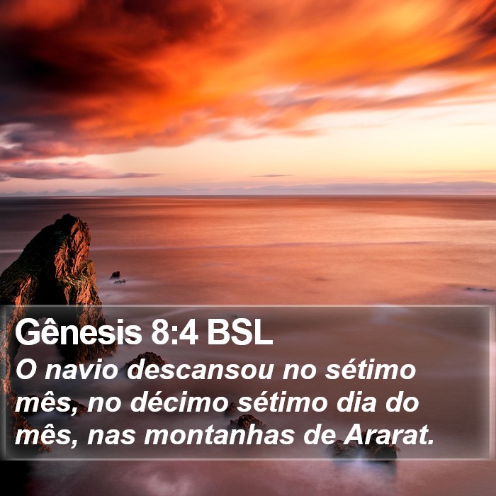 Gênesis 8:4 BSL Bible Study