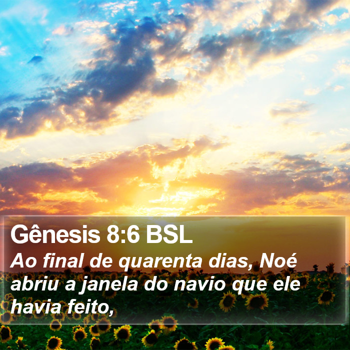 Gênesis 8:6 BSL Bible Study