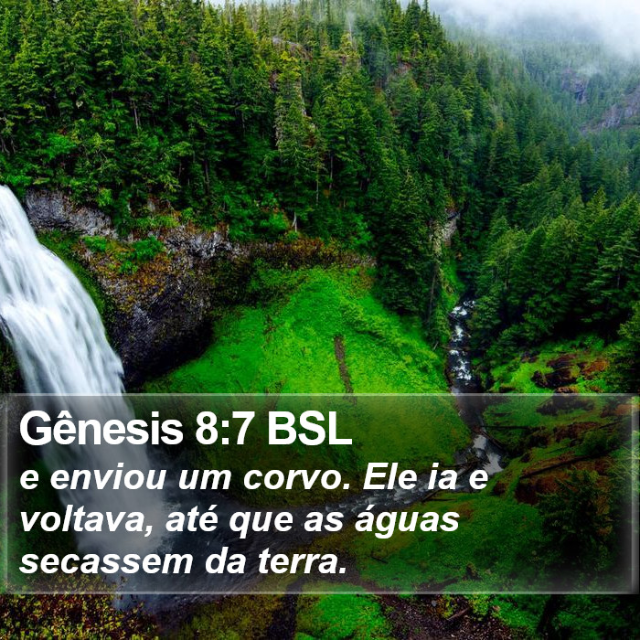 Gênesis 8:7 BSL Bible Study