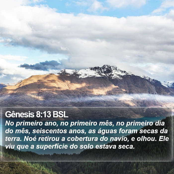 Gênesis 8:13 BSL Bible Study