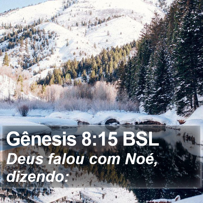 Gênesis 8:15 BSL Bible Study