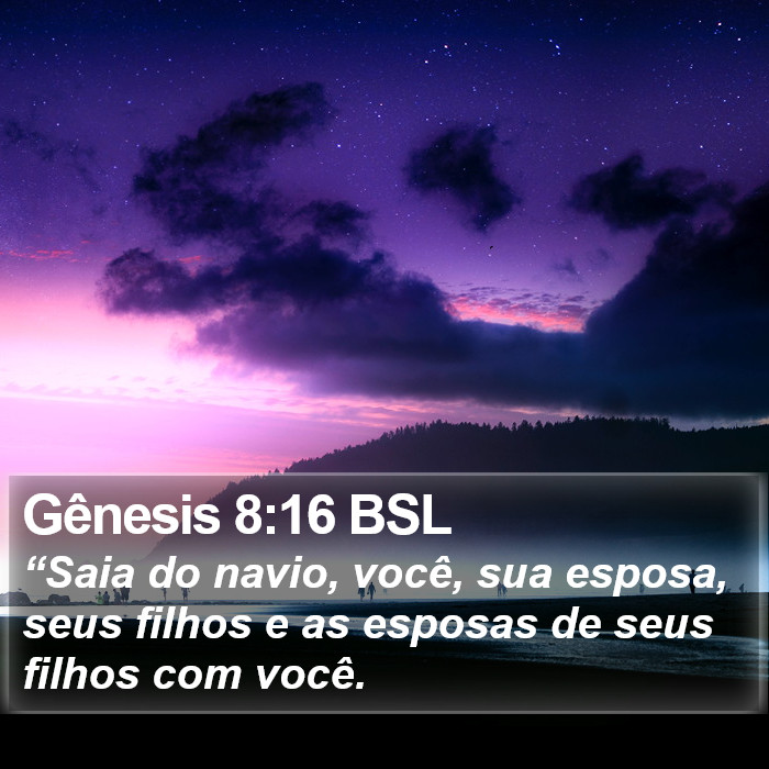 Gênesis 8:16 BSL Bible Study