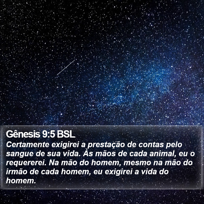 Gênesis 9:5 BSL Bible Study