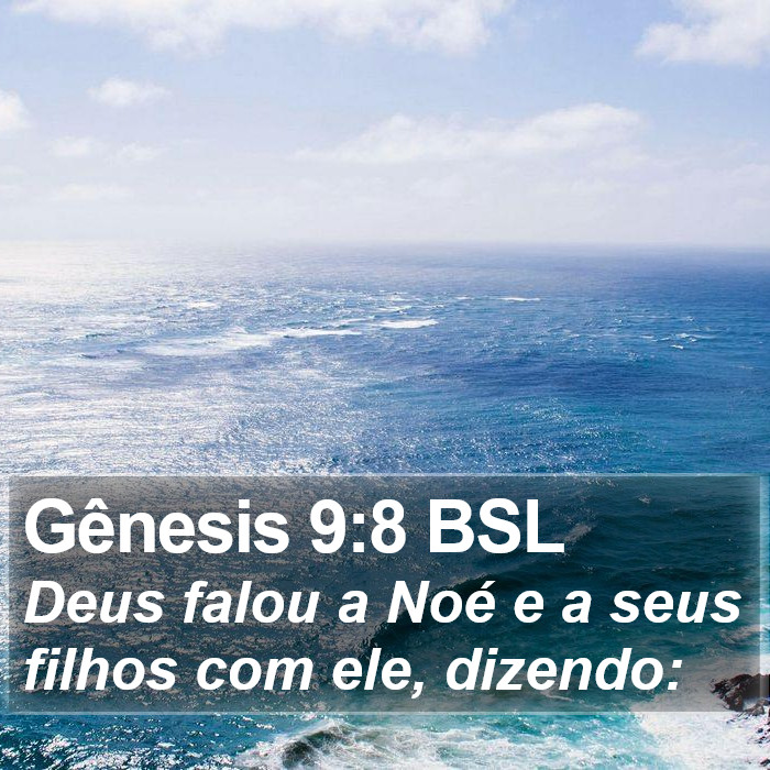 Gênesis 9:8 BSL Bible Study
