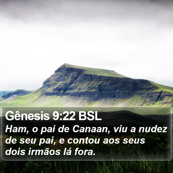 Gênesis 9:22 BSL Bible Study