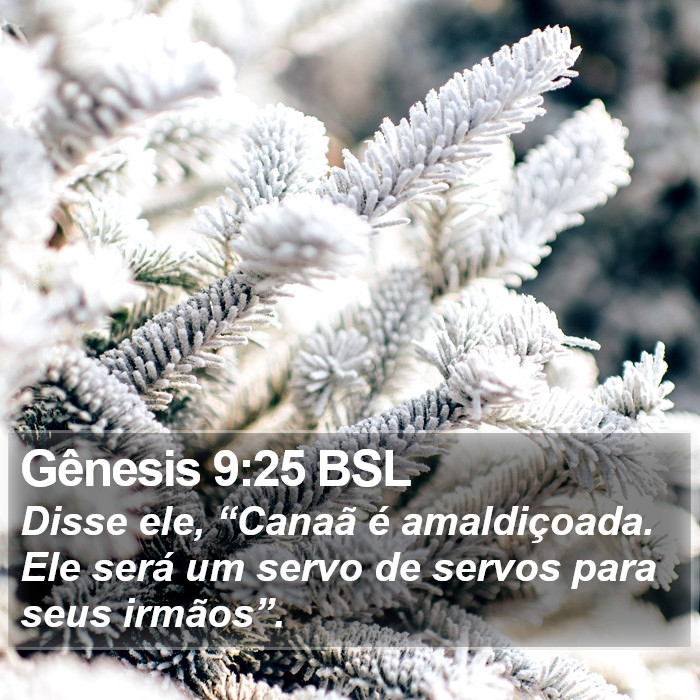 Gênesis 9:25 BSL Bible Study