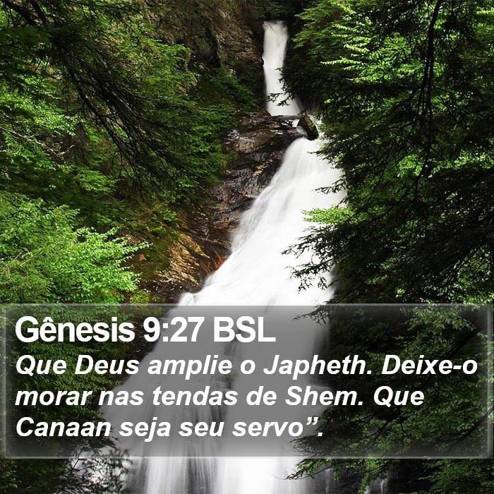 Gênesis 9:27 BSL Bible Study