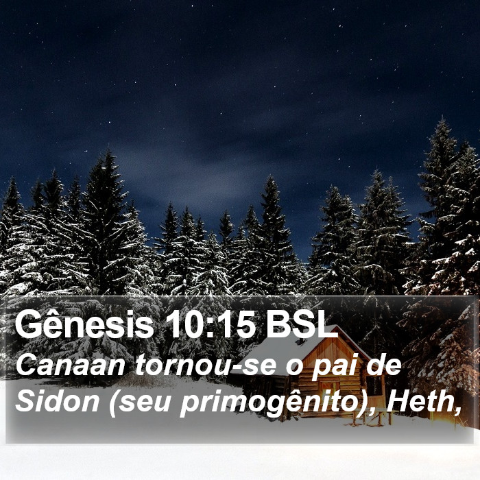 Gênesis 10:15 BSL Bible Study