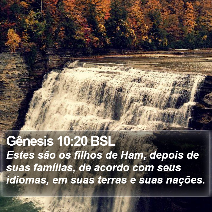 Gênesis 10:20 BSL Bible Study