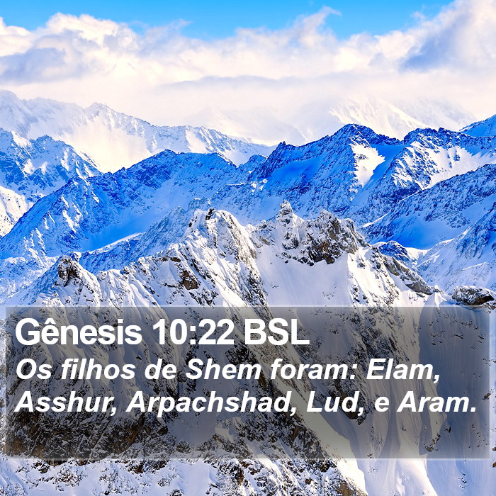 Gênesis 10:22 BSL Bible Study