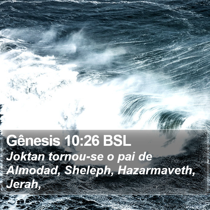 Gênesis 10:26 BSL Bible Study