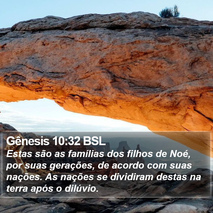 Gênesis 10:32 BSL Bible Study